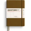 Muistikirja A5 Leuchtturm1917 Hard Spice Brown plain, kovakantinen blanco