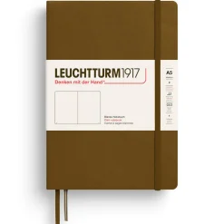 Muistikirja A5 Leuchtturm1917 Hard Spice Brown plain, kovakantinen blanco