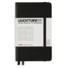 Muistikirja A6 Leuchtturm1917 Hard Black ruled, kovakantinen viivallinen