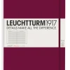 Muistikirja A4+ Leuchtturm1917 Slim Hard Port Red ruled, kovakantinen viivallinen