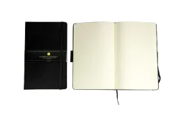 Muistikirja Victorias Journals A5/192 sivua blanco kovakantinen, musta