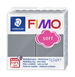 Muovailumassa Fimo Soft keskiharmaa