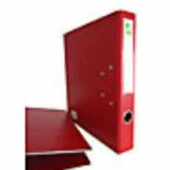 Muovimappi A4/5cm punainen, metallivahvisteella