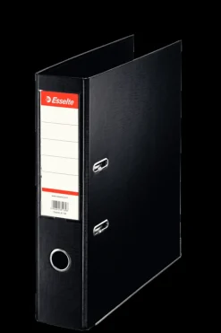 Muovimappi A4/7cm Standard musta metallivahvikkein