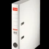 Muovimappi A4/5cm Standard valkoinen metallivahvikkein