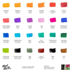 Mustevärisetti 24 x 7ml Mont Marte