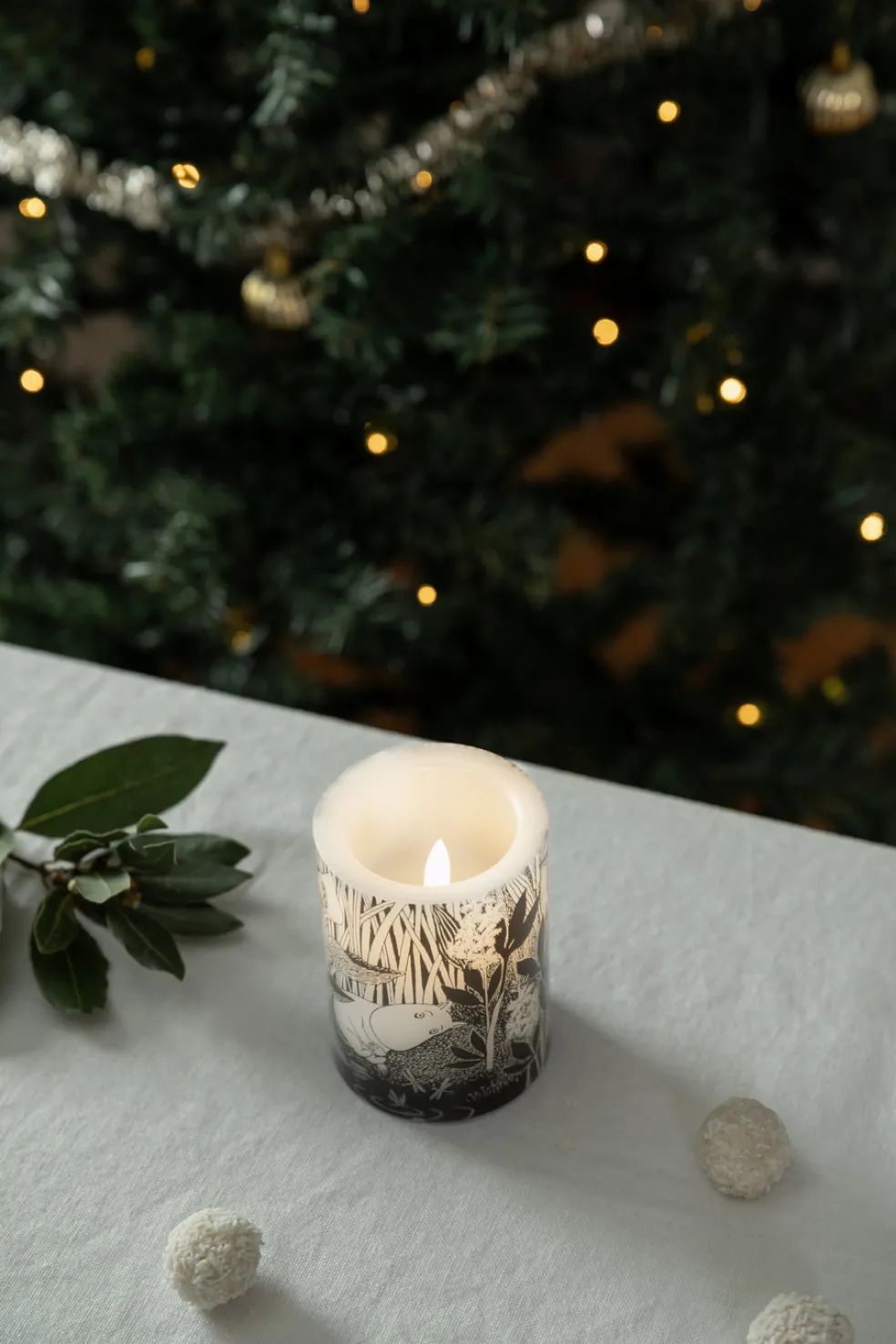 Muumi LED-kynttilä Lampi 10cm