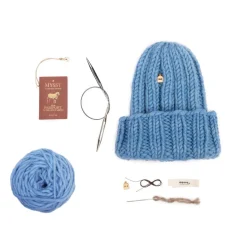 Neulontasetti Myssy MUFFI taivaansininen