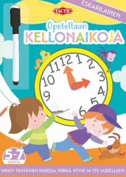 Opetellaan kellonaikoja puuhakirja