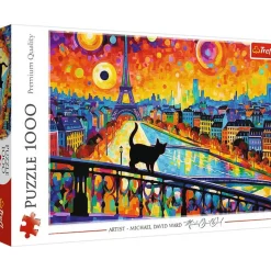 Palapeli 1000 palaa Cat in Paris