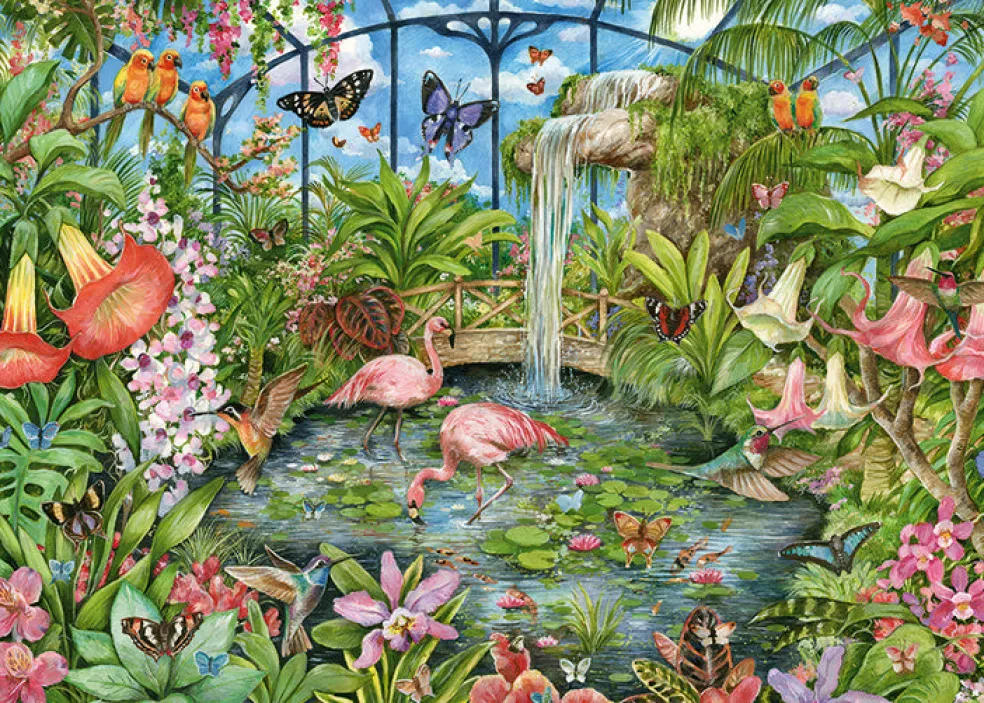 Palapeli 1000 palaa Tropical Conservatory