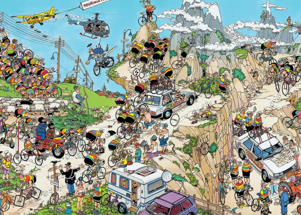 Palapeli 1000 palaa van Haasteren Tour de France