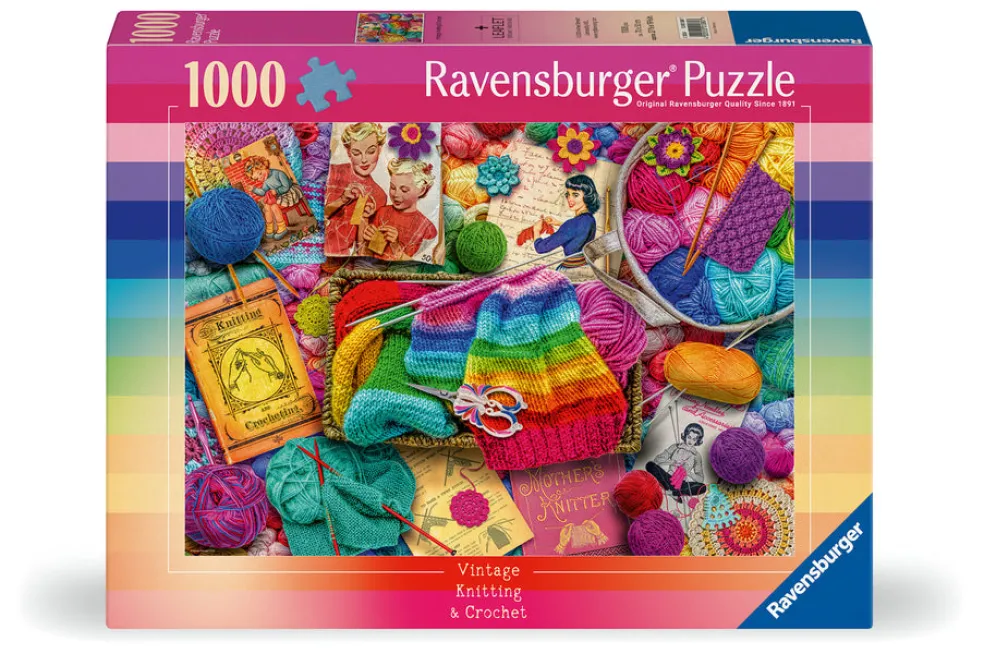 Palapeli 1000 palaa Vintage Knitting & Crochet