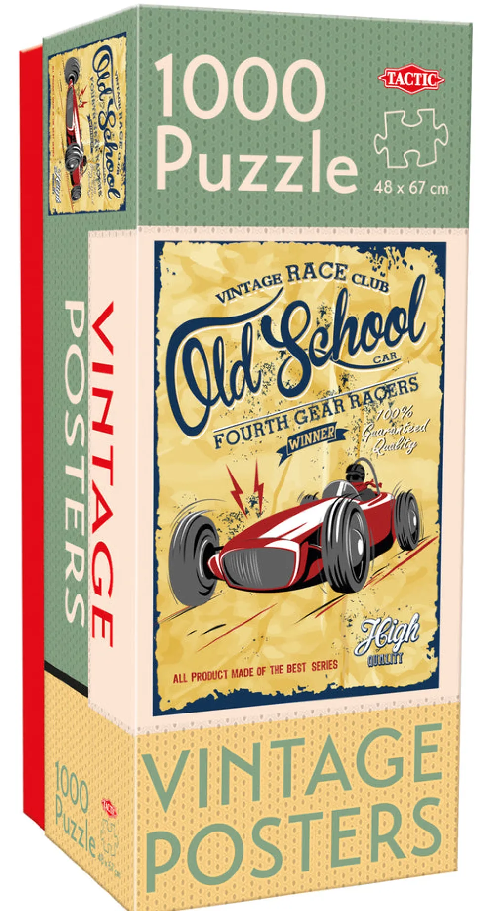 Palapeli 1000 palaa Vintage Old School Gear Racers