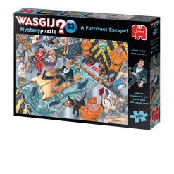 Palapeli 1000 palaa Wasgij Mystery 13 a purrrfect Escape!