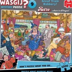Palapeli 1000 palaa Wasgij Retro Mystery 9 Great Train Robbery