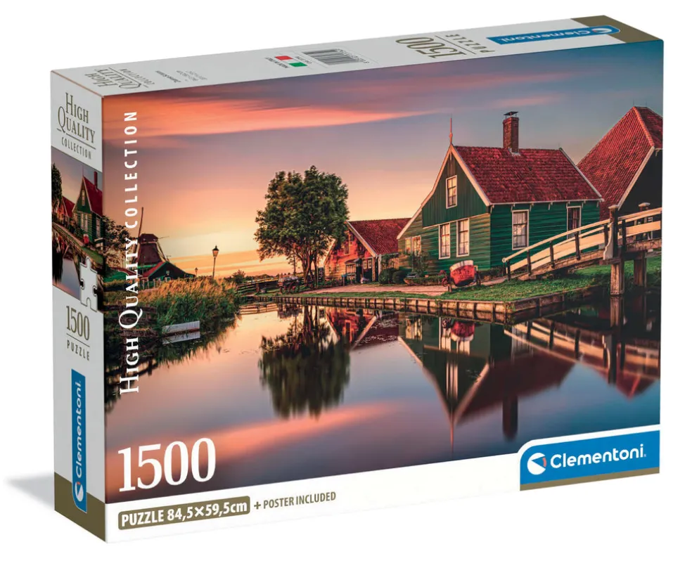 Palapeli 1500 palaa Zaanse Schans Compact Box