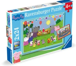 Palapeli 2 x 24 palaa Peppa Pig