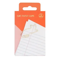 Paperiliitin kissa 5kpl, kulta