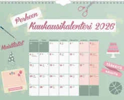 Perheen kuukausikalenteri 2026