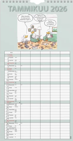 Perhekalenteri Hauska 2025-2026 (lukuvuosikalenteri)