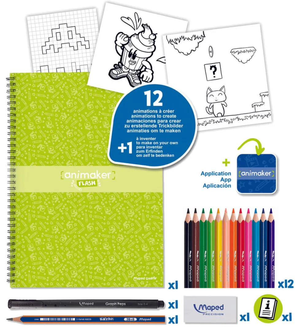 Piirustussetti Animaker Flash Pop