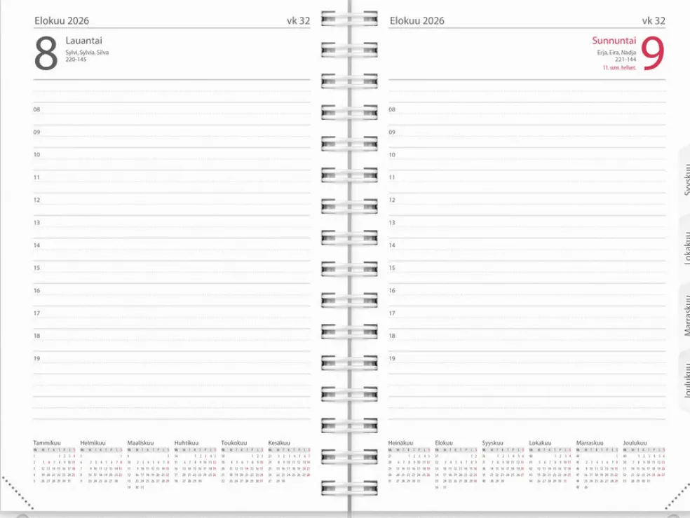 Päiväkirja 4 in 1 2026