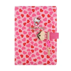 Päiväkirja lukolla Hello Kitty sydämet Victorias Journals