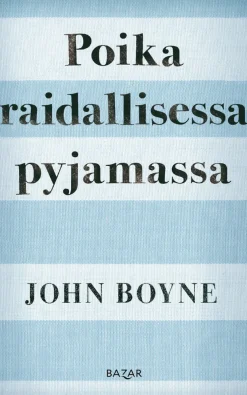 Poika raidallisessa pyjamassa