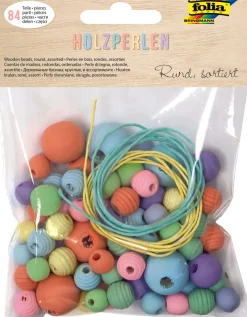 Puiset helmet 84kpl pastel