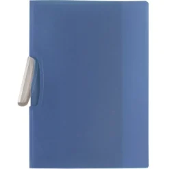 Puristuskansio Q-Connect clear clip sininen