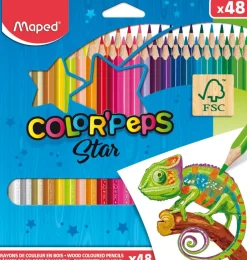 Puuvärikynä 48 väriä Maped ColorPeps
