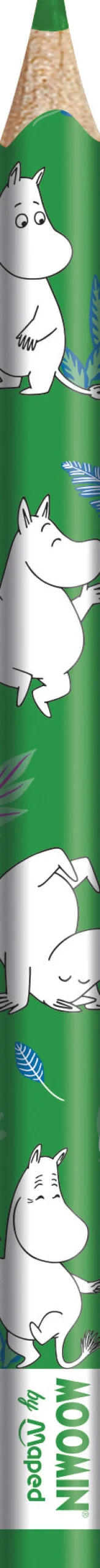 Puuvärikynä jumbo 12 kpl Maped Muumi