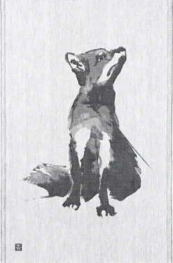 Pyyhe Lapuan Kankurit Kettu x Teemu Järvi 46x70cm valko-musta