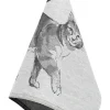 Pyyhe Lapuan Kankurit Kissa x Teemu Järvi 46x70cm, valko-musta pellava-puuvilla