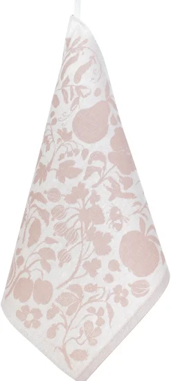 Pyyhe Lapuan Kankurit Puutarha 46x46cm, valko-roosa