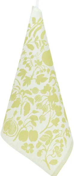 Pyyhe Lapuan Kankurit Puutarha 46x46cm, valko-lime