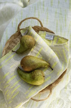 Pyyhe Lapuan Kankurit 46x46cm Osmankäämi, pellava-keltainen