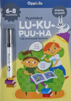 Pyyhittävä LU-KU-PUU-HA -puuhakirja 6-8 v