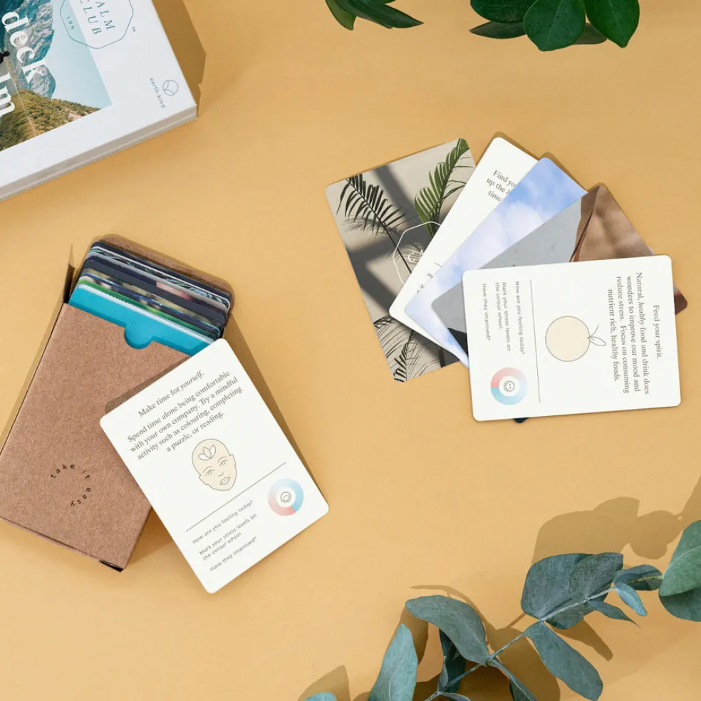 Rauhoittumiskortit Calm Club 52 korttia, englanti