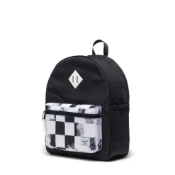 Reppu Heritage Youth Black Distressed Checker Herschel
