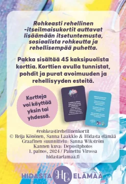 Rohkeasti rehellinen -itseilmaisukortit Hidasta Elämää