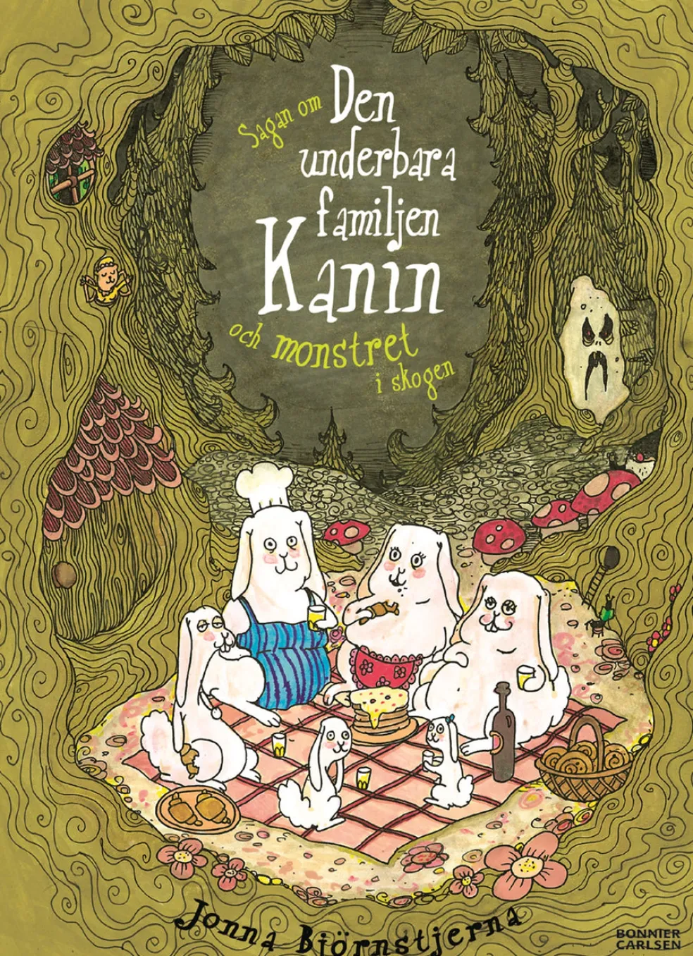 Sagan om den underbara familjen Kanin och monstret i skogen