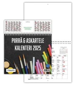 Seinäkalenteri 2025 Piirrä & Askartele