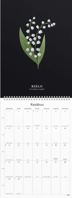 Seinäkalenteri Kukka 2026