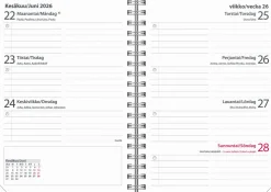 Senator A6 Ariane musta 2025-2026 (lukuvuosikalenteri)