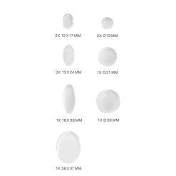 Silikonimuotti pyöreät riipukset UV-hartsille Rico Design