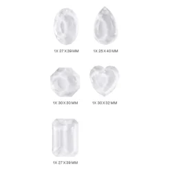 Silikonimuotti timanttiriipukset UV-hartsille Rico Design