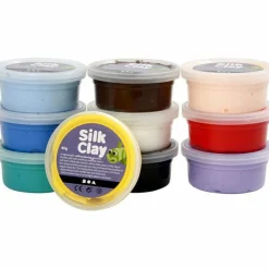 Silkkimassa 10 värin lajitelma basic 1