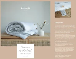 Silkkipeitto Piironki valkoinen 150 x 200 cm